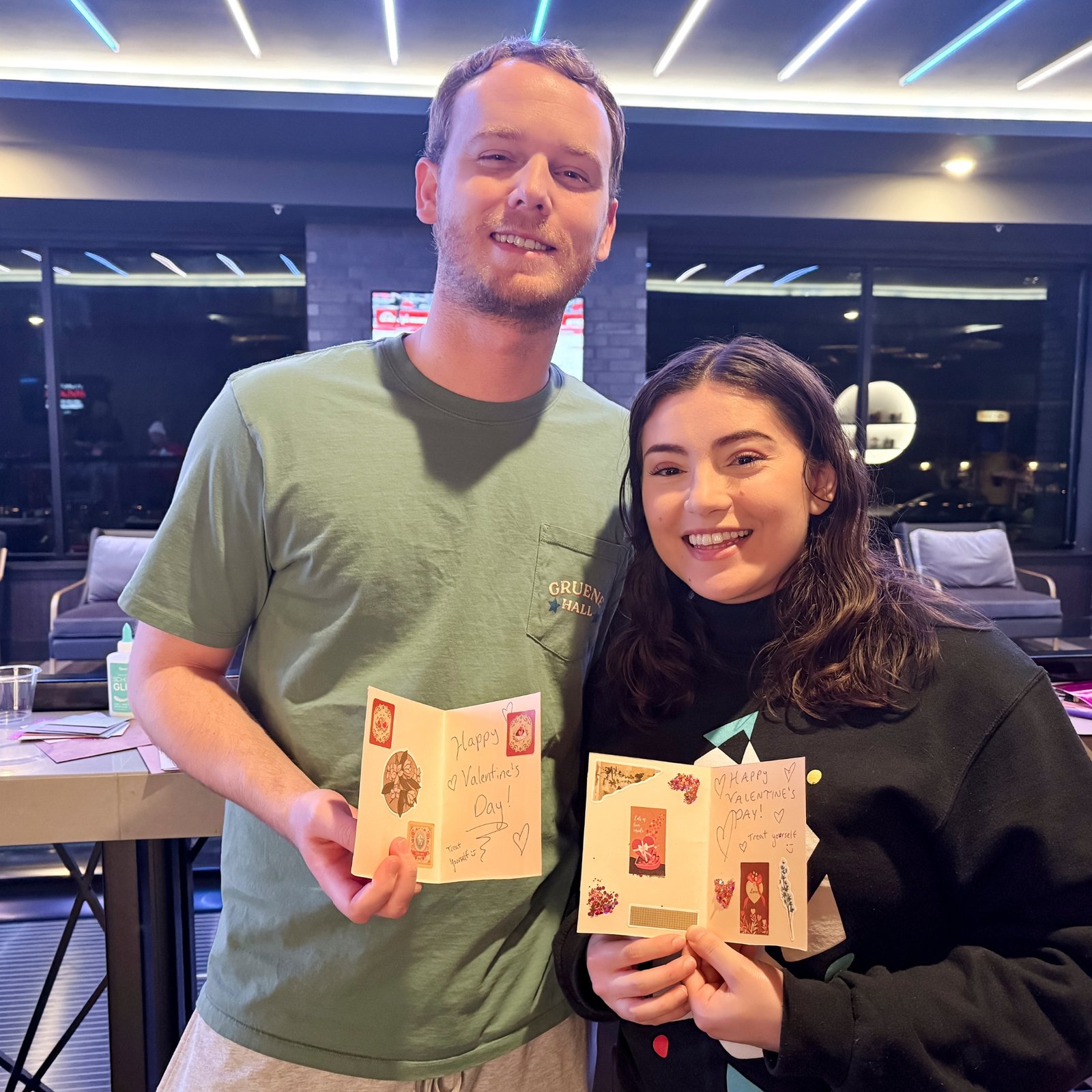 soho residents with their valentine's day cards